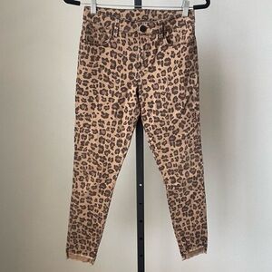Cheetah Print Skinny Jeans Size 27